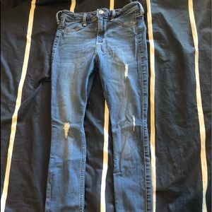 high waisted hollister jeans